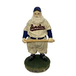 New MLB Baseball Cooperstown Santa Claus‎ 1960 Washington Senators Figurine